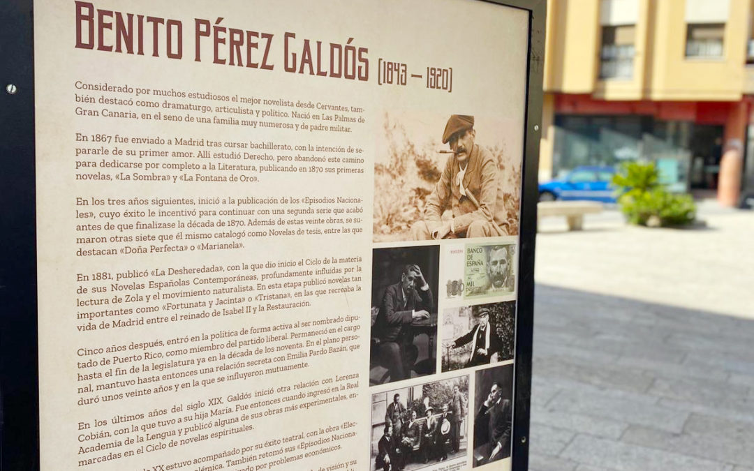 Benito Pérez Galdós protagoniza una nueva exposición en las calles de Navalmoral.