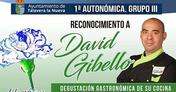 El CD Talavera La Nueva homenajeará al cocinero David Gibello