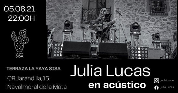 Imagen del cartel Julia Lucas en Yaya Sisa