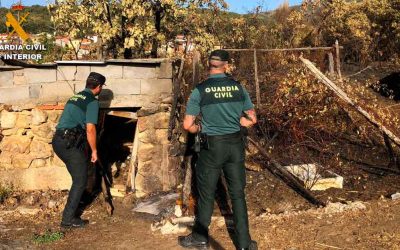 La Guardia Civil localiza a los dos menores que provocaron un incendio en Cuacos de Yuste