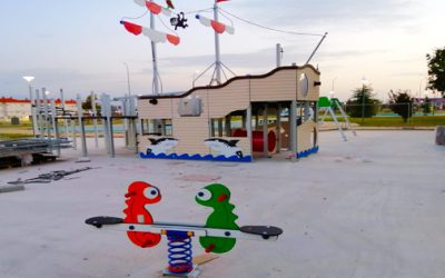 Los nuevos parques infantiles comienzan a tomar forma en Navalmoral de la Mata