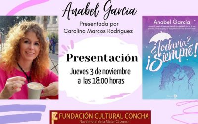 Anabel García presentará su libro ¿Todavía? ¡Siempre! esta tarde en la Fundación Concha