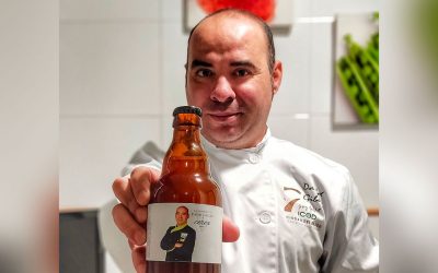 Cerveza Cerex homenajea al cocinero moralo David Gibello por su trabajo y solidaridad 