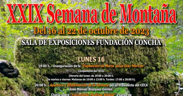 El CECA celebra la XXIX Semana de Montaña: 29 años promoviendo la pasión por la naturaleza y el deporte al aire libre