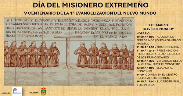 Belvís de Monroy celebra el Día del Misionero Extremeño y el V Centenario de la primera evangelización del Nuevo Mundo