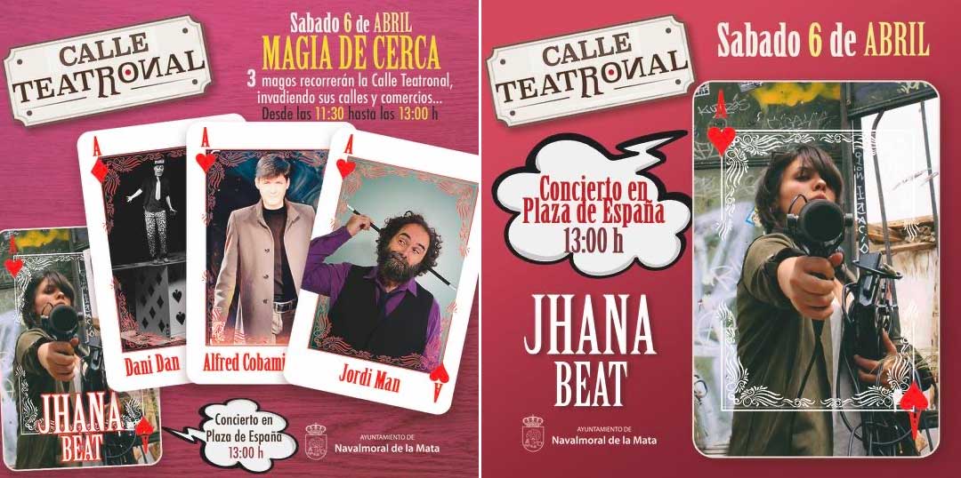 Este sábado regresa a Navalmoral de la Mata la «Calle Teatronal» cargada de música y magia