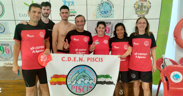 Éxito rotundo del Club Natación Piscis de Navalmoral de la Mata en el IX Campeonato de Extremadura Open Máster