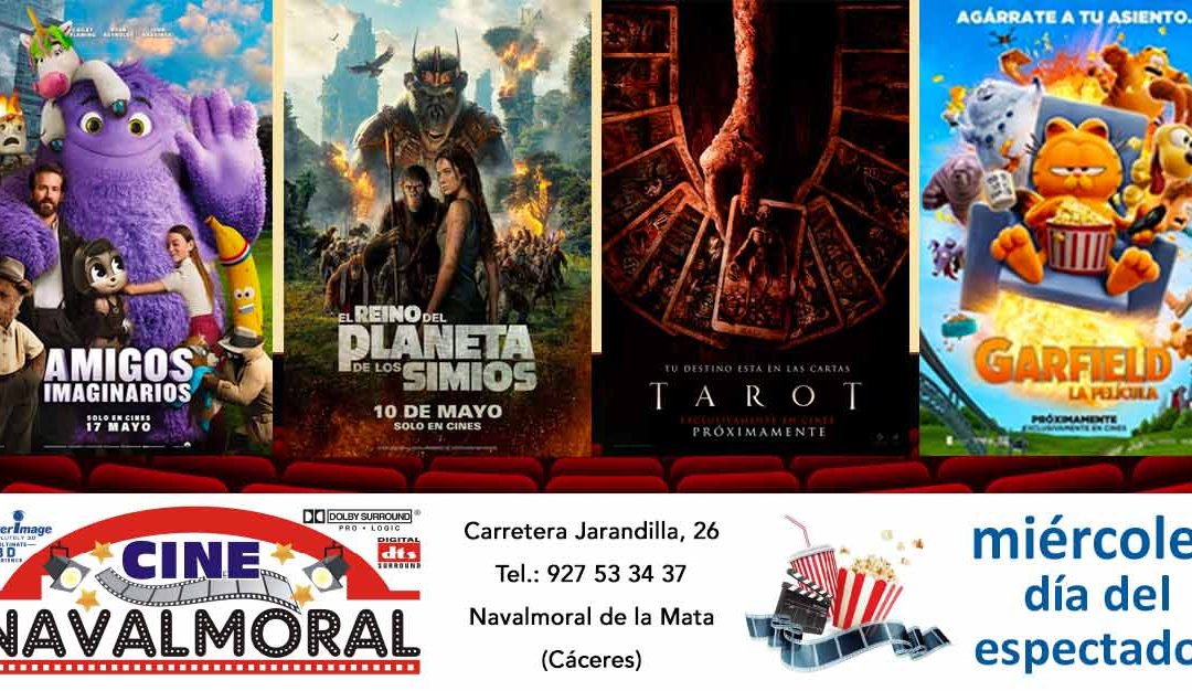 Cartelera de Cine Navalmoral del 17 al 22 de mayo de 2024