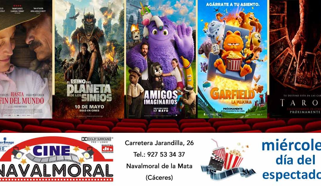 Cartelera de Cine Navalmoral del 24 al 29 de mayo de 2024