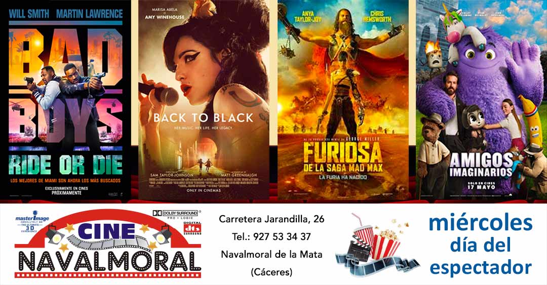 Cartelera de Cine Navalmoral del 7 al 12 de junio de 2024