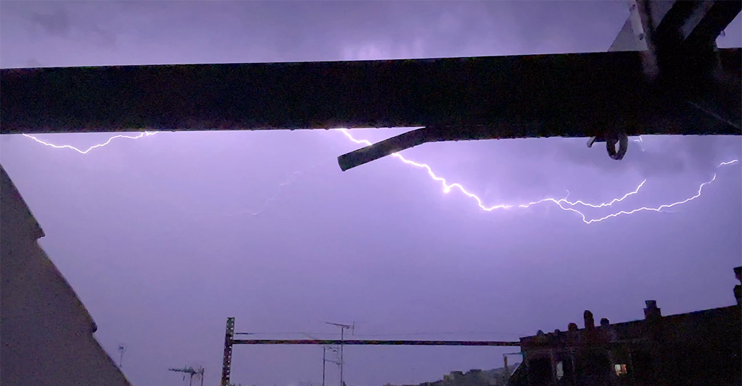 Noche de rayos en Navalmoral de la Mata