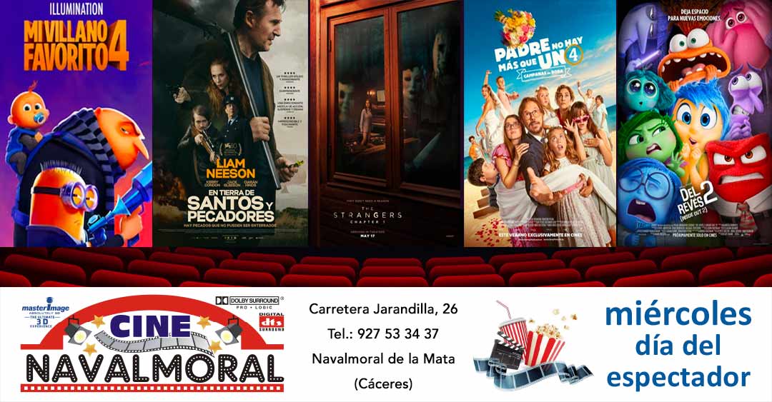 Cartelera de Cine Navalmoral del 12 al 17 de julio de 2024