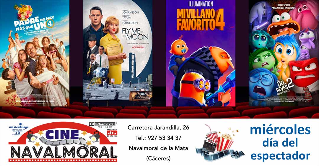 Cartelera de Cine Navalmoral del 19 al 24 de julio de 2024