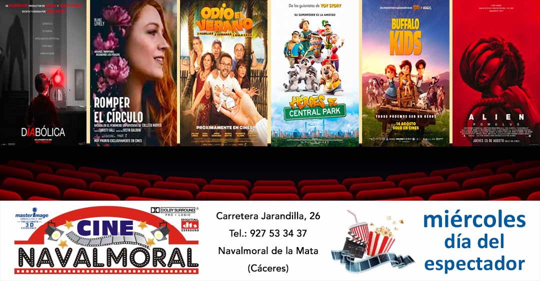 Cartelera de Cine Navalmoral del 30 de agosto al 4 de septiembre de 2024