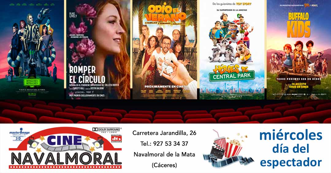 Cartelera de Cine Navalmoral del 6 al 11 de septiembre de 2024