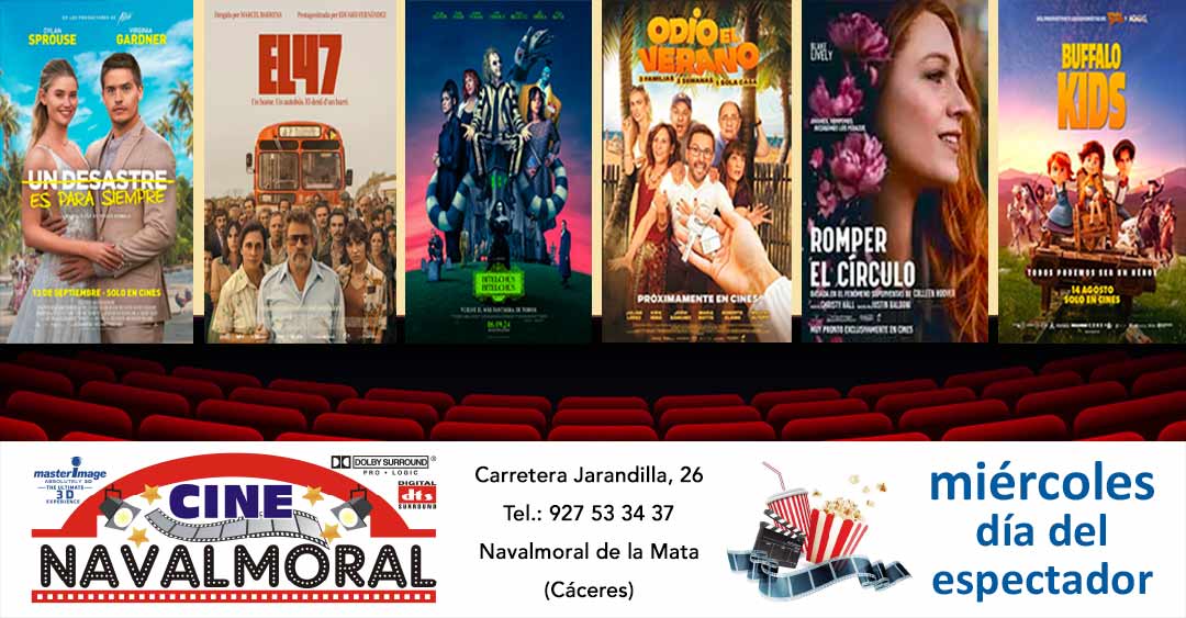 Cartelera de Cine Navalmoral del 13 al 18 de septiembre de 2024