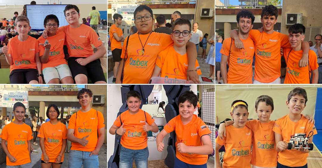 Seis equipos de ArcaDroidEx rumbo a la final nacional de la World Robot Olympiad en Almería