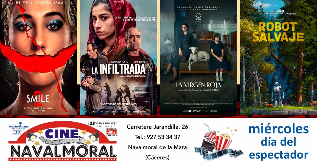 Cartelera de Cine Navalmoral del 18 al 23 de octubre de 2024