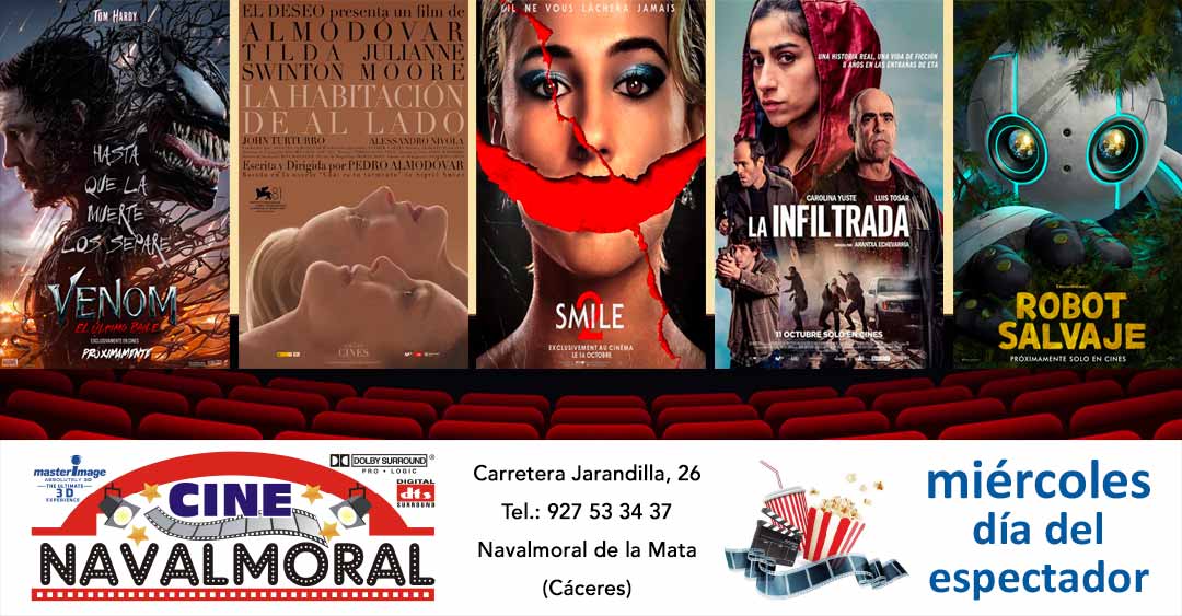 Cartelera de Cine Navalmoral del 25 al 30 de octubre de 2024