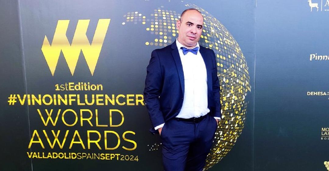 David Gibello, embajador del vino en la I Gala de los Vinoinfluencers World Awards