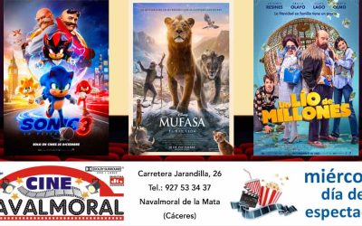 Cartelera de Cine Navalmoral del 27 de diciembre de 2024 al 1 de enero de 2025