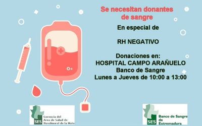 El Área de Salud de Navalmoral pide colaboración ciudadana para donar sangre