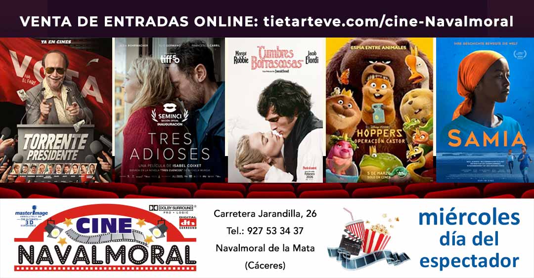 Cine Navalmoral portada del 20 al 25 de marzo de 2026