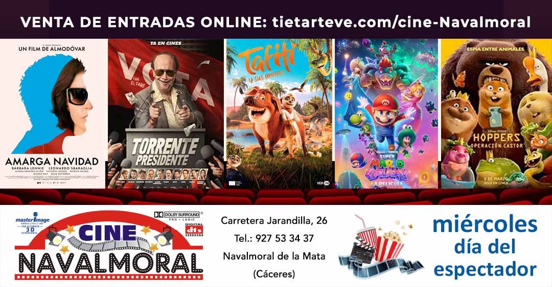 Cartelera de Cine Navalmoral del 27 de marzo al 1 de abril de 2026