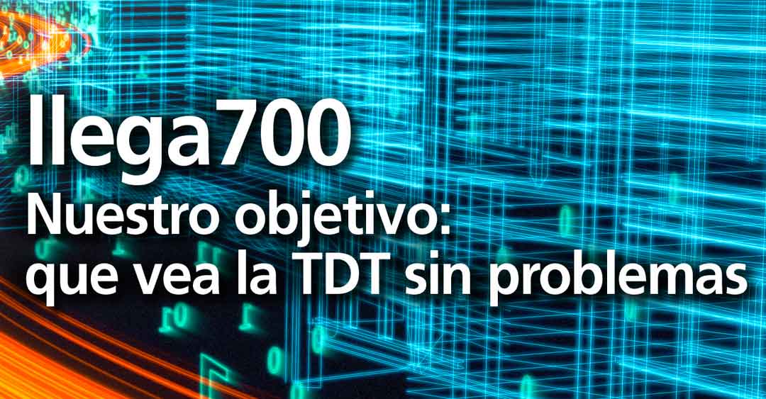 Cabecera parcial de la web llega700.es sobre el despliegue de redes 4G y 5G