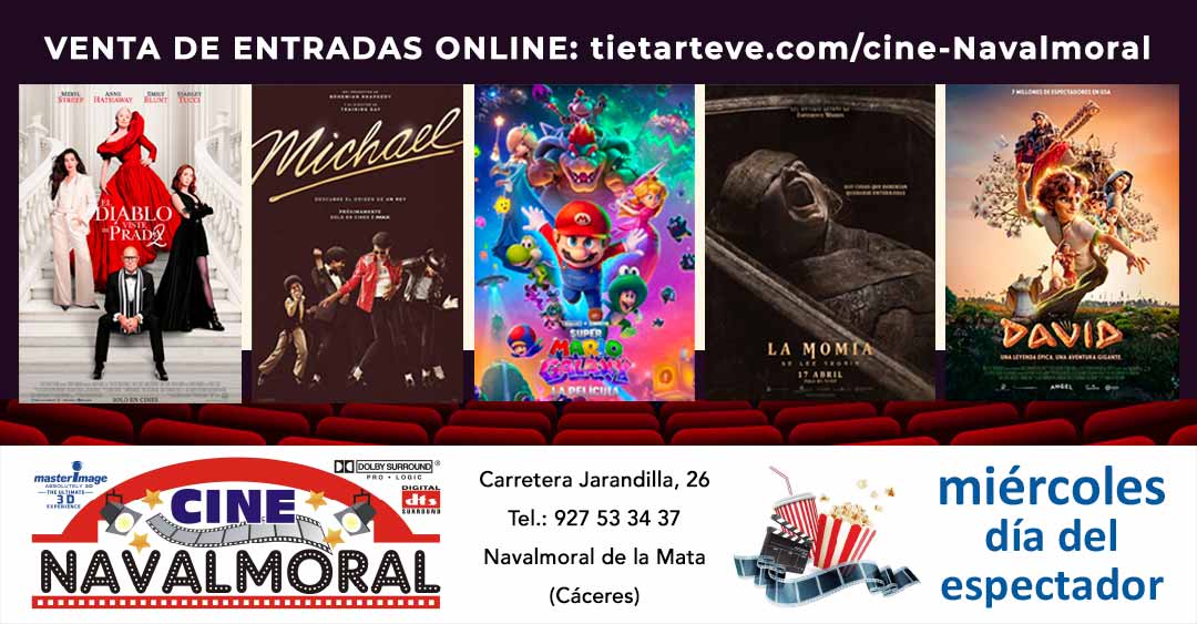 Cartelera de Cine Navalmoral del 1 al 6 de mayo de 2026