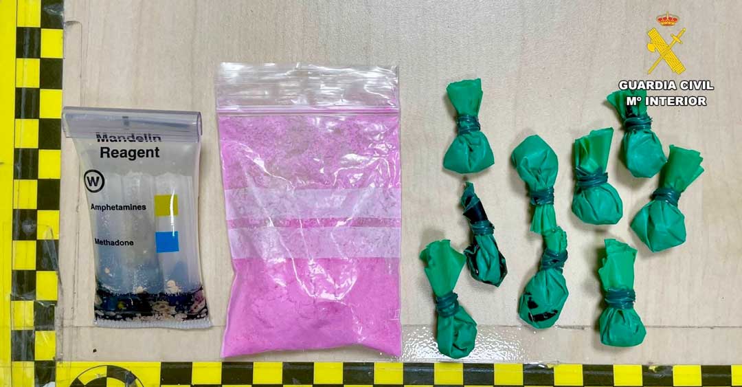 Detenido en Navalmoral un hombre con 300 dosis de “tusi” en un dispositivo de la Guardia Civil